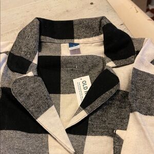 Old Navy Checkered Black and White Pajama Set